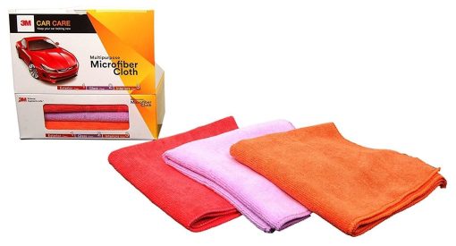 3M – Multipurpose Microfiber Cloth (Pack of 3) For Exterior, Glass & Interior Cleaning – Detailing Cloth-car care-3M-Helmetdon