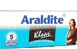Araldite Klear Fast & Clear Epoxy Adhesive 180 gm (Resin 90g + Hardener 90g)-Adhesive-Araldite-Helmetdon