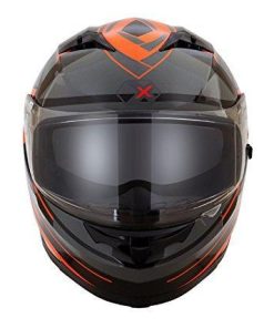 Axor Stealth Crazy Full Face Helmet (Black/Orange, L)-Helmets-AXOR-L-Helmetdon
