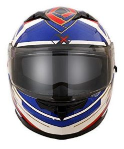 Axor Stealth Crazy Full Face Helmet (White/Blue, L)-Helmets-AXOR-L-Helmetdon