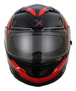 Axor Stealth EXIGE Full Face Helmet (Black/Red, L)-Helmets-AXOR-L-Helmetdon