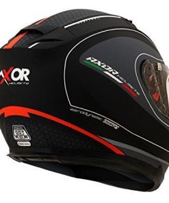 Axor Stealth Triton Full Face Helmet (Dull Black/Orange, L)-Helmets-AXOR-L-Helmetdon