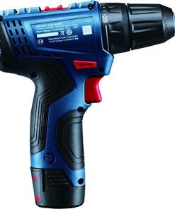 Bosch GSR 120-LI Cordless Drill Driver with 12V Battery Charger and Carry Case (Black, 5 Pieces)-Home Improvement-Bosch-Helmetdon