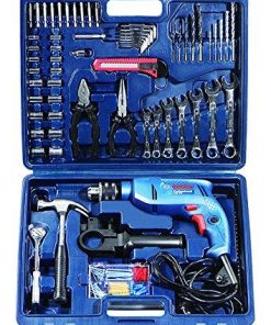 Bosch Mechanic Kit GSB 550-Watt Impact Drill Kit (Blue Range, 122-Pieces)-Home Improvement-Bosch-Helmetdon