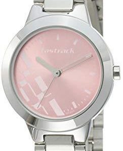 Fastrack Analog Dial Women's Watch (Pink, 6150SM04)-NK6150SM04-Watch-Fastrack-Helmetdon