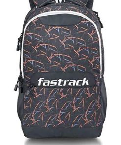 Fastrack Black Backpack (A0755NBK01)-Luggage-Fastrack-Helmetdon