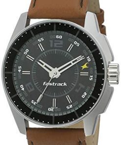 Fastrack Black Magic Analog Black Dial Men's Watch -NK3089SL05-Watch-Fastrack-Helmetdon