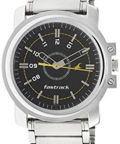 Fastrack Economy Analog Black Dial Men's Watch -NG3039SM02C-Watch-Fastrack-Helmetdon