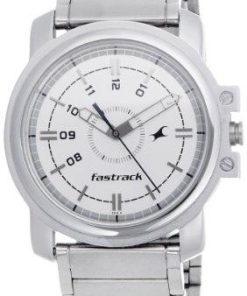 Fastrack Economy Analog White Dial Men's Watch -NG3039SM01C-Watch-Fastrack-Helmetdon