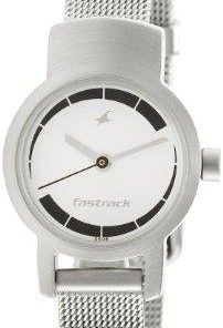 Fastrack Upgrade-Core Analog White Dial Women's Watch -NK2298SM01-Watch-Fastrack-Helmetdon