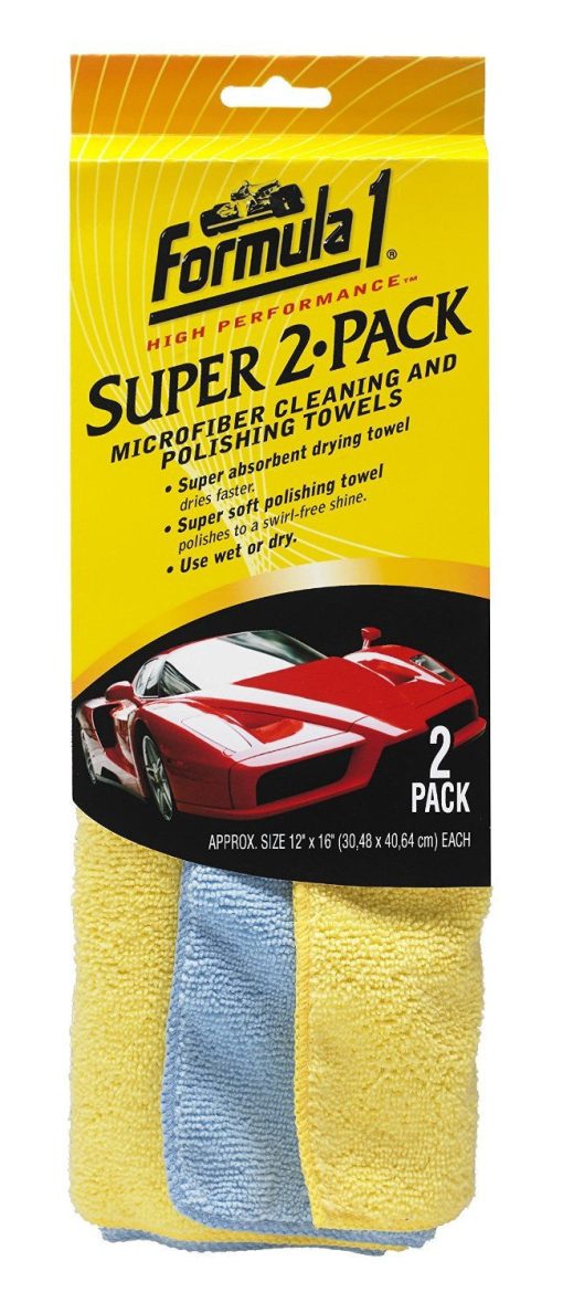Formula 1 Super Microfiber Cloth (Pack of 2)-Bike Care-Formula 1-Helmetdon