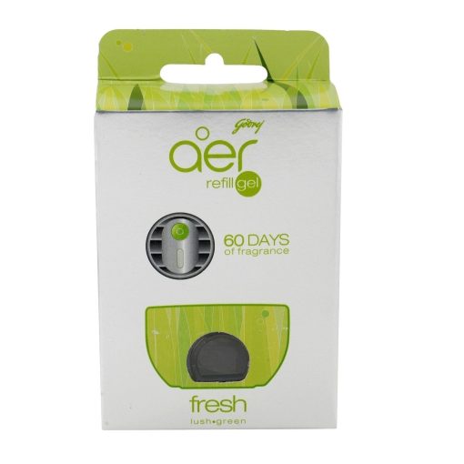 Godrej aer Click Fresh Lush Green Air Freshener Refill (10 g)-Car Perfume-Godrej-Helmetdon