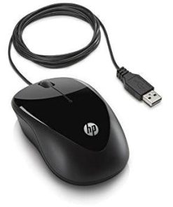 HP X1000 Wired Mouse (Black/Grey)-Computers and Accessories-HP-Helmetdon