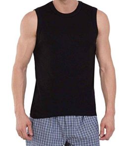 Jockey Men's Cotton Fashion Muscle Tee 9930(Assorted Pack of 2)(Colors May Vary)-Apparel-Jockey-Helmetdon