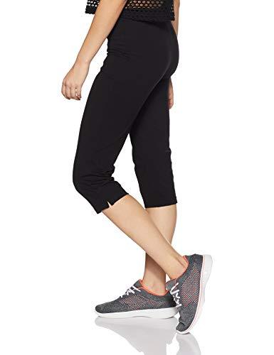 Bodyactive Womens Polyester Spandex Black Capri Yoga Pants with Pocket  Essential High Waisted for WorkoutLC07