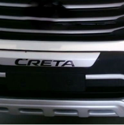 Kardzine Front Bumper Guard For Hyundai Creta (Painted Black & Silver)-car accessories-kardzine-Helmetdon