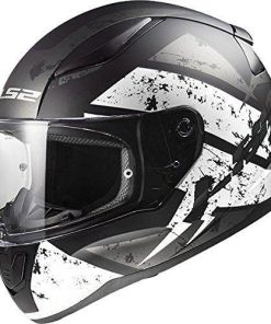 LS2 FF353 RAPID Deadbolt Matt Black White Helmet with Anti Fog Visor Size XXL-Automotive Parts and Accessories-LS2-Helmetdon