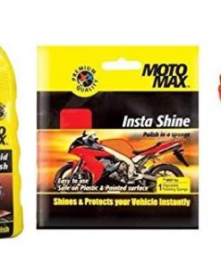 MotoMax bike Liquid -100ML With Free Insta Shine And MicroFiber Cloth-Automotive Parts and Accessories-Motomax-Helmetdon