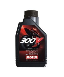 Motul 300V 15W50 Fully Synthetic Petrol Engine Oil for Racing Bikes (1 L)-Lubricant-Motul-1 L-Helmetdon