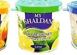 My Shaldan Combo Pack of Orange, Lime and Squash Air Fresheners (80 g each)-Car Perfume-My Shaldan-Helmetdon