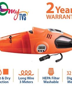 myTVS TDI-22 Car 2-in-1 Vacuum Cleaner and Tyre Inflator (Orange, 433340-301)-myTVS-Helmetdon