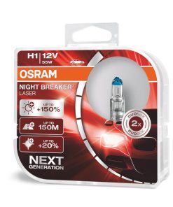OSRAM 64150 NL H1 12V 55W NIGHT BREAKER LASER H1 - DUO Pack-Bulbs-Osram-Helmetdon