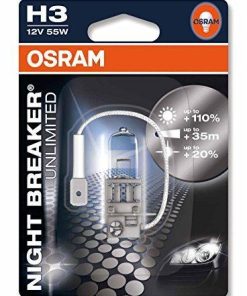 Osram H3 P64151 Night Breaker Unlimited Duo Box Lamp (12V, 55W)-Bulbs-Osram-Helmetdon