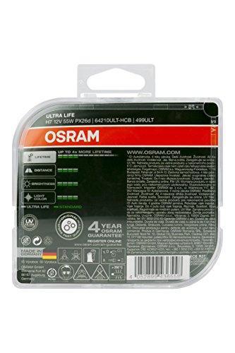 Osram H7 64210ULT-HCB Ultra Life Duo Box Headlight Bulb (12V, 55W