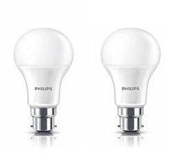 Philips Base B22 12-Watt LED Bulb (Warm White,Pack of 4)-Lighting-Philips-Helmetdon