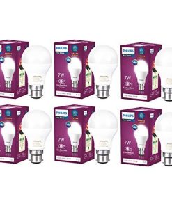 Philips Base B22 7-Watt LED Bulb (Pack of 6, Cool Day Light)-Lighting-Philips-Helmetdon