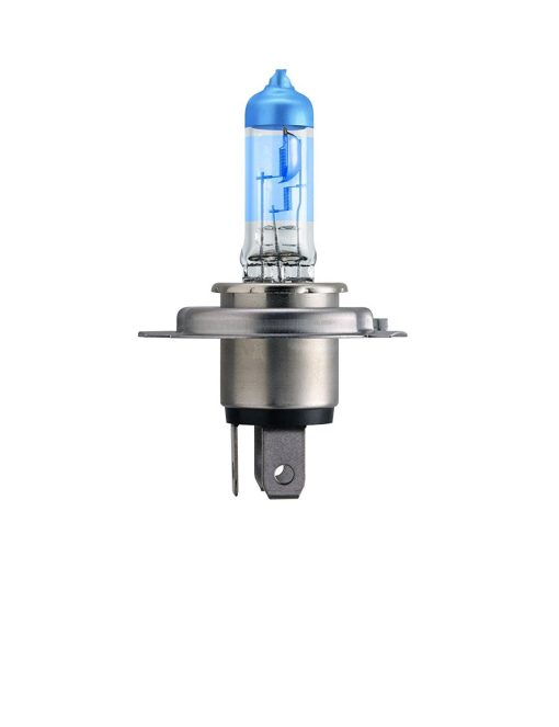 Philips H4 12342 White Vision Headlight Bulb (12V, 60/55W)-Bulbs-Philips-Helmetdon