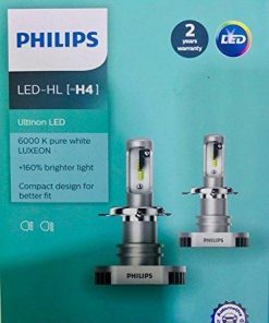 Philips H4 Ultinon LED 6000 K Head Light Bulbs-Bulbs-Philips-Helmetdon