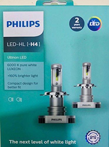 Philips H4 Ultinon LED 6000 K Head Light Bulbs - Shop online at low price  for Philips H4 Ultinon LED 6000 K Head Light Bulbs at