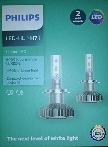 PHILIPS H7 LED Ultinon 6000K (Set of 2) - Shop online at low price for PHILIPS  H7 LED Ultinon 6000K (Set of 2) at