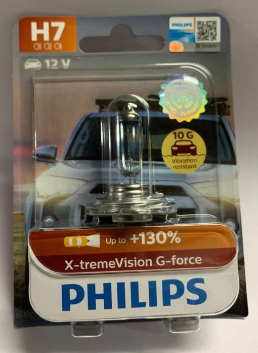 Philips H7 X-tremeVision G-force-Automotive Parts and Accessories-Apex Retail-Helmetdon