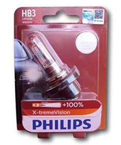 Philips HB3 9005 X-treme Vision Headlight Bulb (12V, 65W)-Bulbs-Philips-Helmetdon