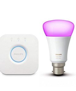 Philips Hue Smart Light Mini Starter with 10W B22 Bulb (White & Color), Compatible with Amazon Alexa, Apple HomeKit, and The Google Assistant-Lighting-Philips-Helmetdon