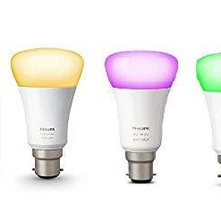 Philips Hue Starter Kit with 10W B22 Bulb (White & Color), Compatible with Amazon Alexa, Apple HomeKit, and The Google Assistant-Lighting-Philips-Helmetdon