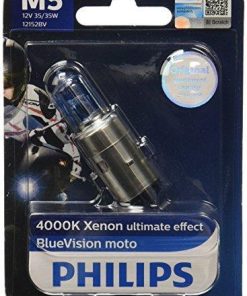 Philips M5 12152BV Blue Vision Headlight Bulb (12V, 35W)-Bulbs-Philips-Helmetdon