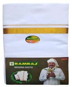 Ramraj Men's Cotton Dhoti (White, Free Size)-Apparel-Ramraj-Helmetdon
