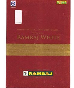 Ramraj Men's Cotton Dhoti with Gift Box (Green Border in White, Free Size)-Apparel-Ramraj-Helmetdon