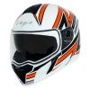 Ryker D/V 99 White Orange Helmet-Helmets-Vega-M (Head Size 57 to 59 cm)-Helmetdon