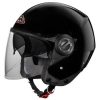 SMK GL200 Cooper Open Face Helmet (Gloss Black, M)-Helmets-SMK-M-Helmetdon