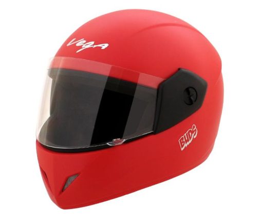 Vega Buds Junior Full Face Helmet for Kids-Helmets-Vega-50-54 CM Kids-Dull Red-Helmetdon