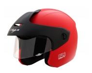 Vega Buds Junior Open Face Helmet for Kids-Helmets-Vega-50-54 CM Kids-Red-Helmetdon