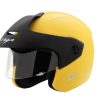 Vega Buds Junior Open Face Helmet for Kids-Helmets-Vega-50-54 CM Kids-Yellow-Helmetdon