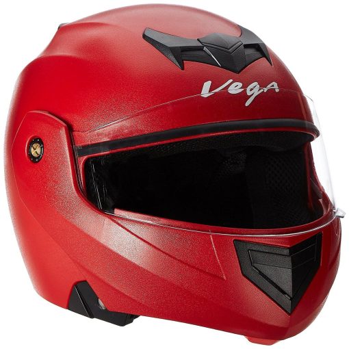 Vega Crux Flip-up Helmet Red-Helmets-Vega-M (Head Size 57 to 59 cm)-Red-Helmetdon