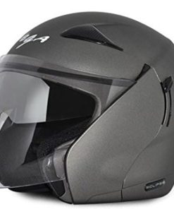 Vega Eclipse Open Face Helmet with Double Visor-Helmets-Vega-M (Head Size 57 to 59 cm)-Anthracite-Helmetdon