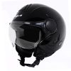 Vega Verve Open Face Helmet For Ladies-Helmets-Vega-S (Head Size 55 to 57 cm)-Black-Helmetdon