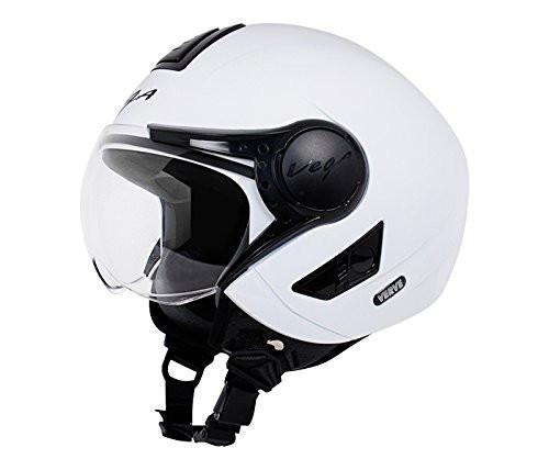 Vega Verve Open Face Helmet For Ladies-Helmets-Vega-S (Head Size 55 to 57 cm)-White-Helmetdon